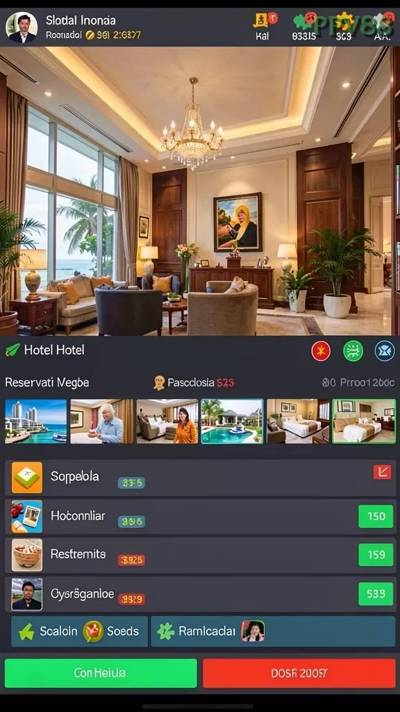Cuplikan layar IDCASH88 — menu navigasi