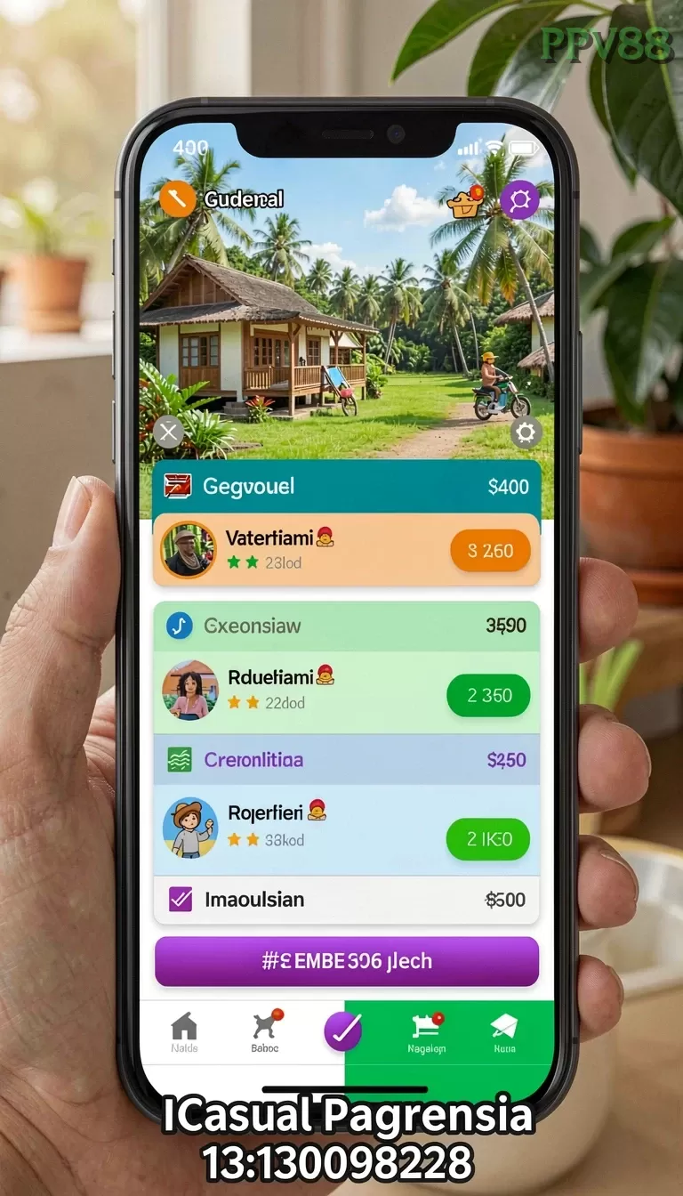 Cuplikan layar DEWANAGA77 — menu navigasi