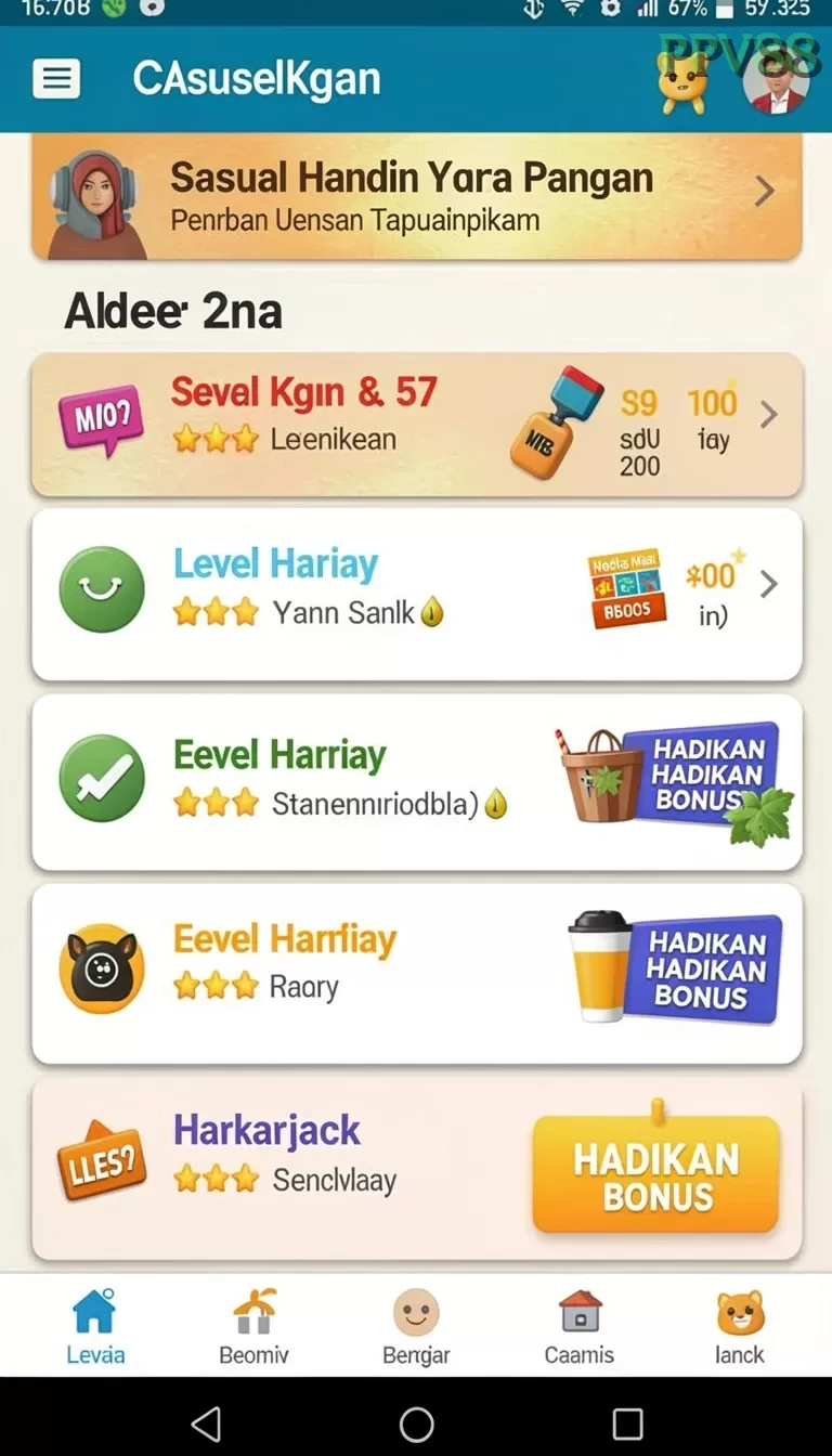 Cuplikan layar DMD999 — aktivitas