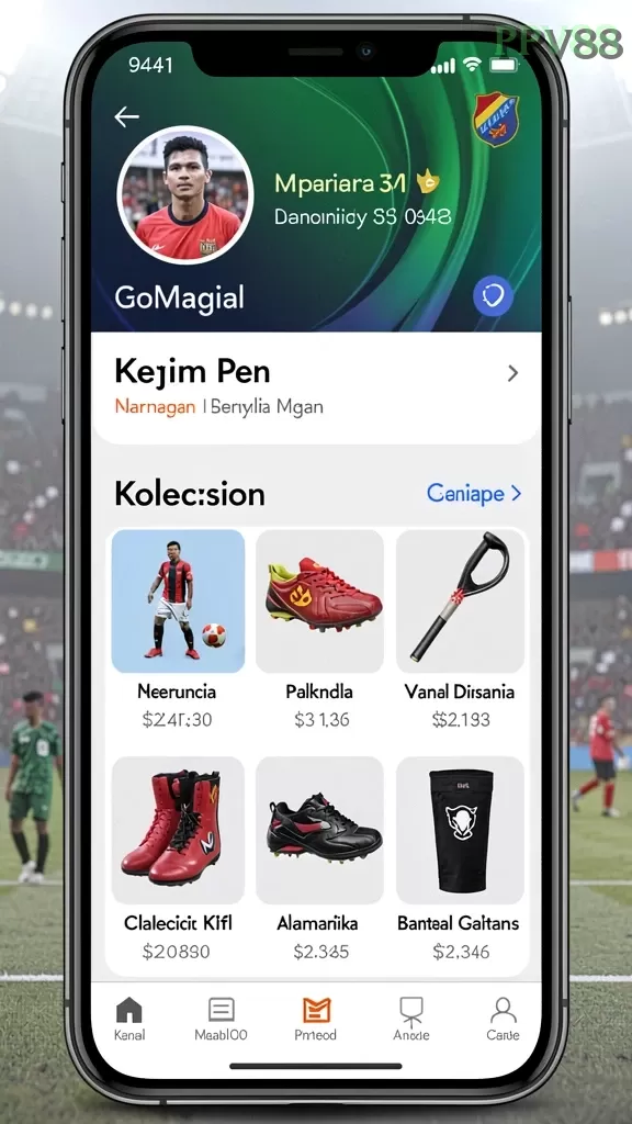 Cuplikan layar GG288 — pengaturan akun